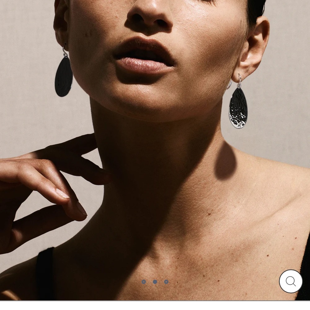 Ippolita Classico Hammered Teardrop Silver Earrings
